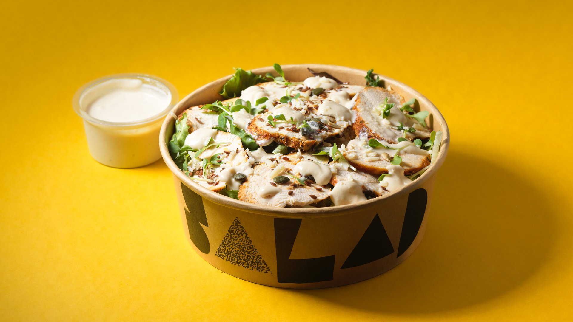 Micro-Herb Caesar Salad